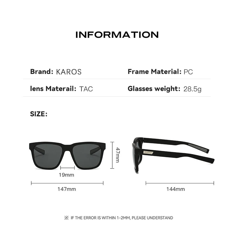 KAROS JV Polarized Sunglasses Female Cycling Camping Hiking Fishing Classic Sun Glasses UV400 Eyewear Shades For Women YZ2013