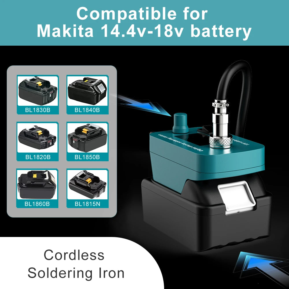 Makita DeWalt Milwaukee Bosch compatible Cordless Soldering lron Temperature Adjustable Electric Welder Kit For DEWALT For Makita For Milwaukee For Bosch 18V Battery