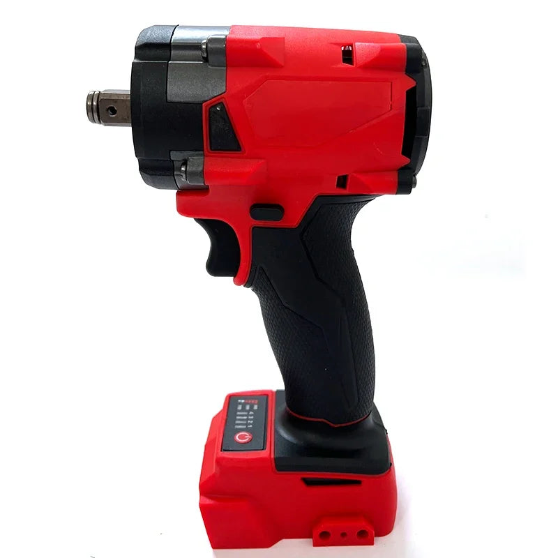 Milwaukee Compatible JV 18V Brushless Cordless 1/2 Electric Wrench Car Truck Repair Screwdriver Impact Drill Rechargable for 18V Battery Tools