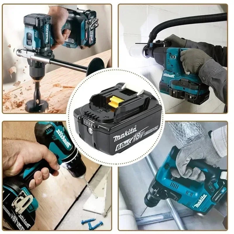 Makita Genuine 18V 6Ah BL1860 battery with original packaging