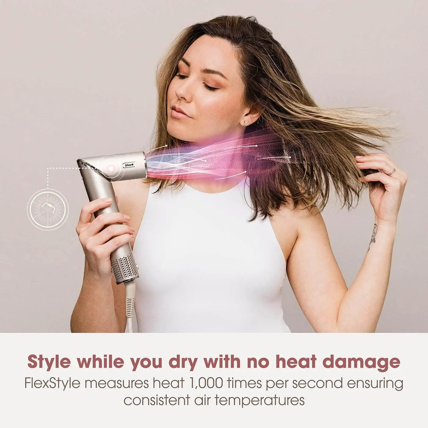 Shark Flexstyle HD430 Negative Ion Hair Dryer 5-in-1 Multi-function Automatic Hair Curler High-speed Hair Dryer