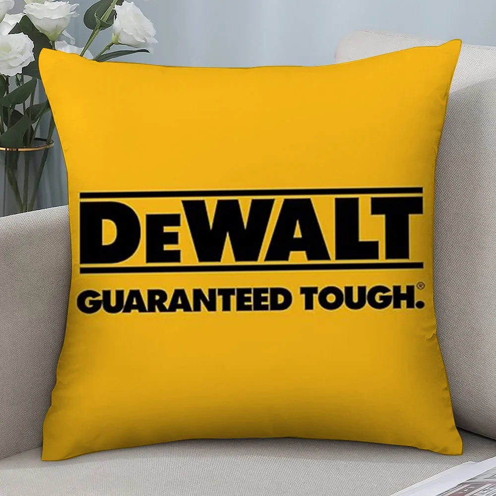 DeWalt Pillow Case Short Plush Sofa Decorative Gift Home Double-sided Printing Cushion