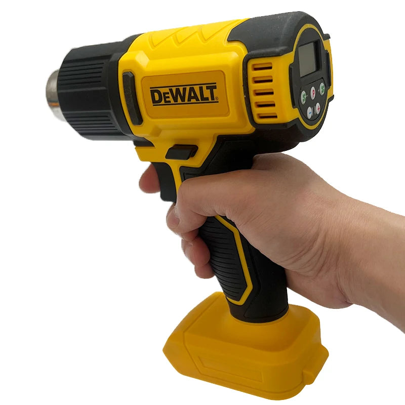Dewalt 18V 20V Heat Gun Digital Display Electric Air Guns Cordless Heat Gun With 3 Nozzles Industrial Shrink Wrapping Hot Air Gun for 20V Battery