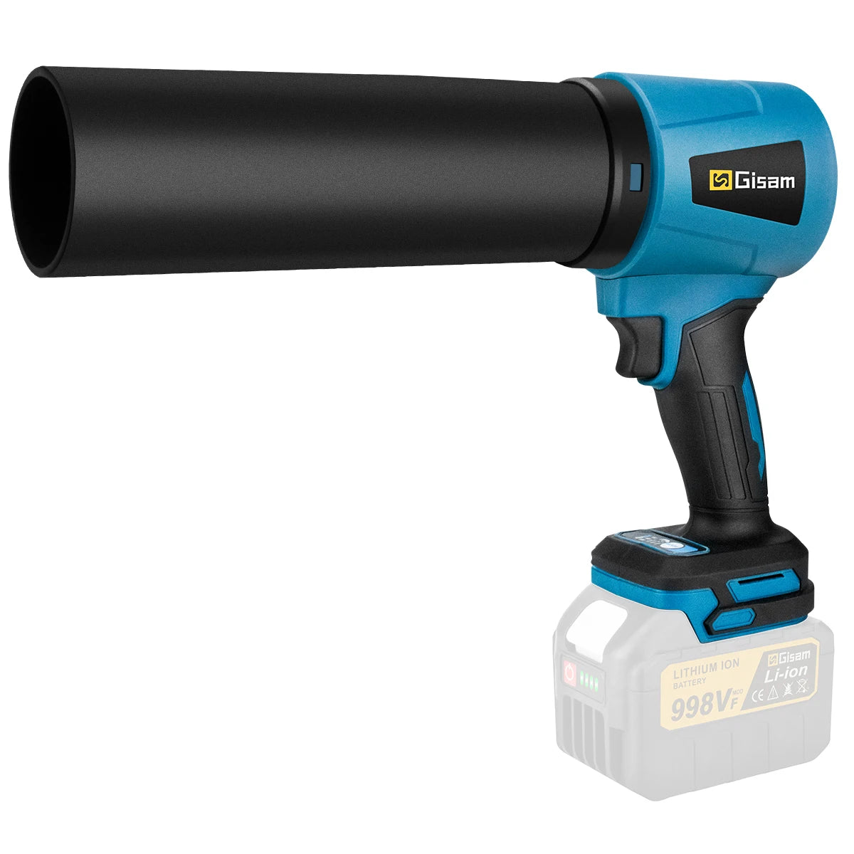 Makita Compatible 18V Gisam 300000RPM 400M/S Brushless Electric Turbo Blowers Jet Fan Handheld Leaf Blower Dust Blowing for Makita 18V Battery Pins