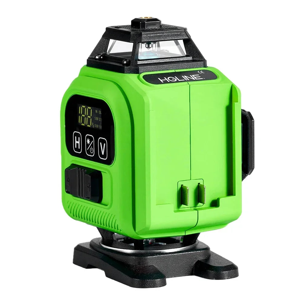 HGLINE JV 4D 16 Lines Professional Laser Level 4x360° Cross Horizontal Vertical Levels Machine APP Remote Control Laser Level Tool