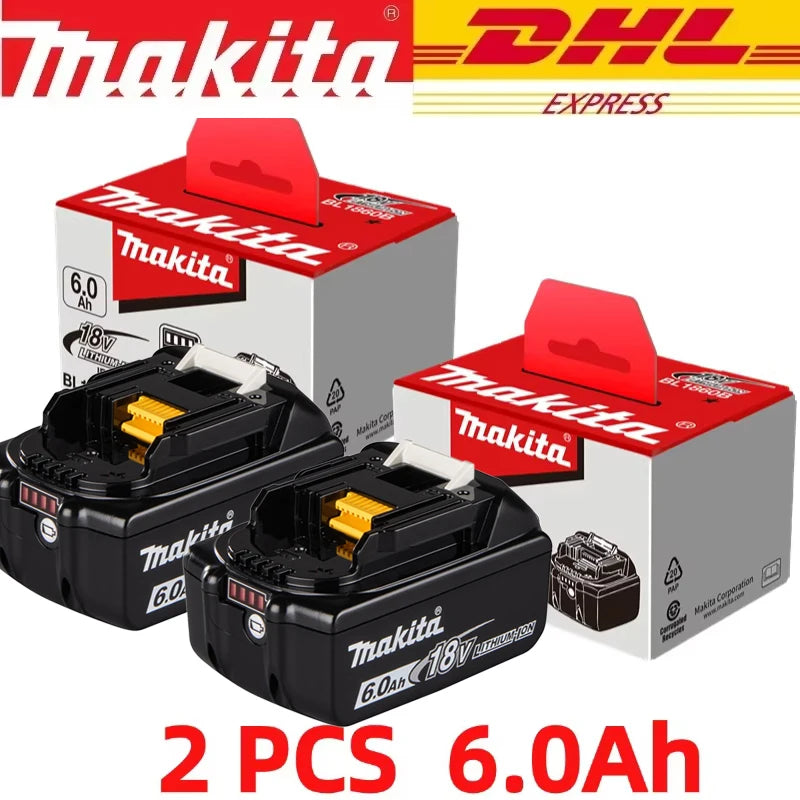 Makita Genuine 18V 6Ah BL1860 battery with original packaging