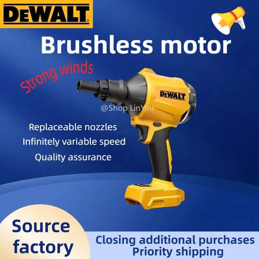 Dewalt 18V 20V Max TBW Brushless Air Blower Cordless Air Dust Removal Gun With Nozzle Multifunction Dusting Machine Inflator Tool(no battery)