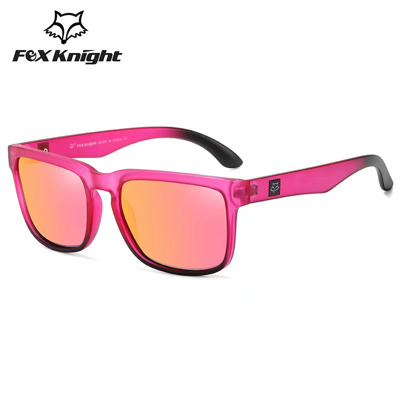 Fox New JV Knight Brand Square Sunglasses Women Men High Quality Glasses Outdoor Riding Fishing Sun Glasses Retro Shades Uv400