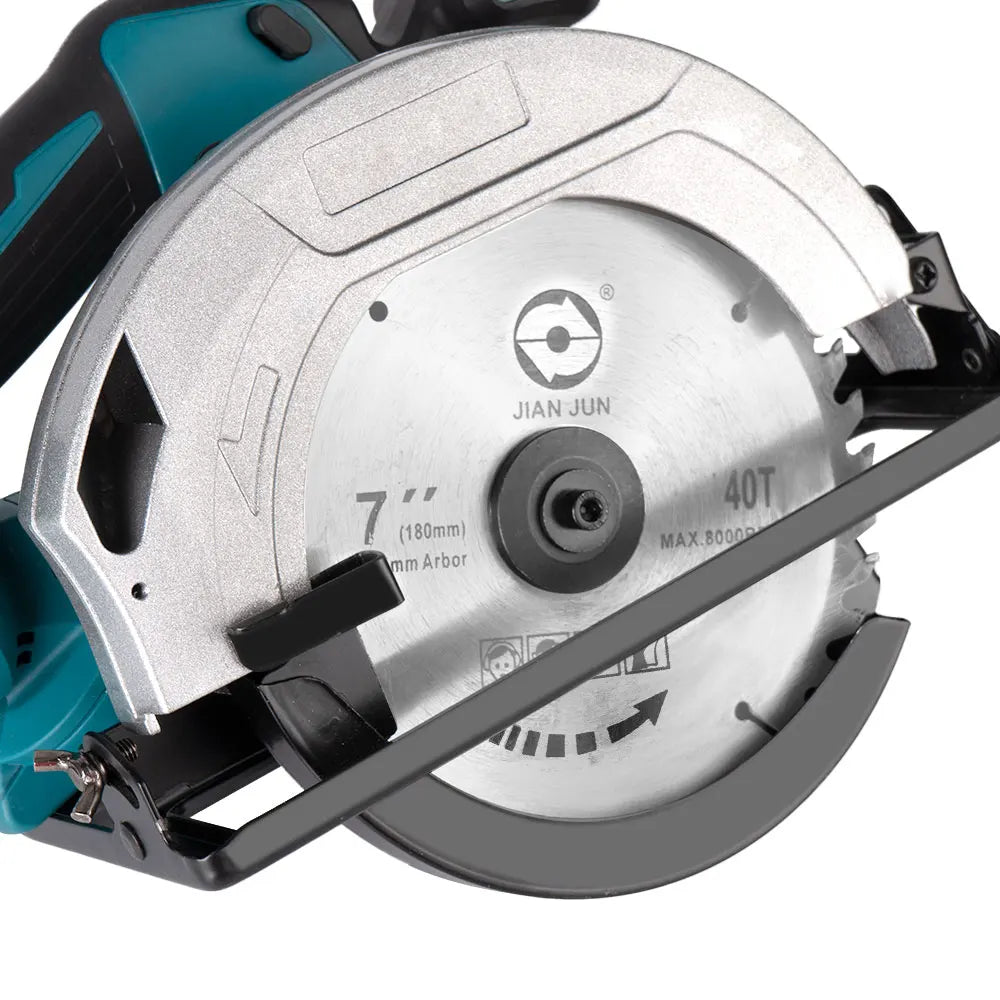 Makita Compatible 18V JV 7 Inch 180mm Brushless Circular Saw 10800Rpm 3 Saw Blade Efficient  Woodworking Cutting Power Tool For Makita 18V Battery Pin