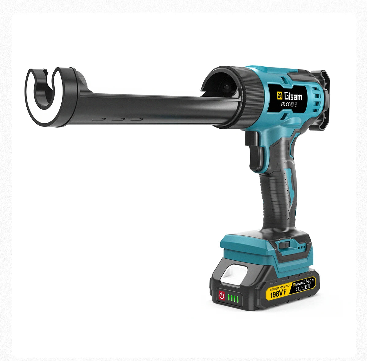 Makita Compatible 18V Gisam 400KG Cordless Electric Caulking Gun 6Gears Glass Glue Gun Adhesive Glue Sealant Power Tool For Makita 18V Battery Pin