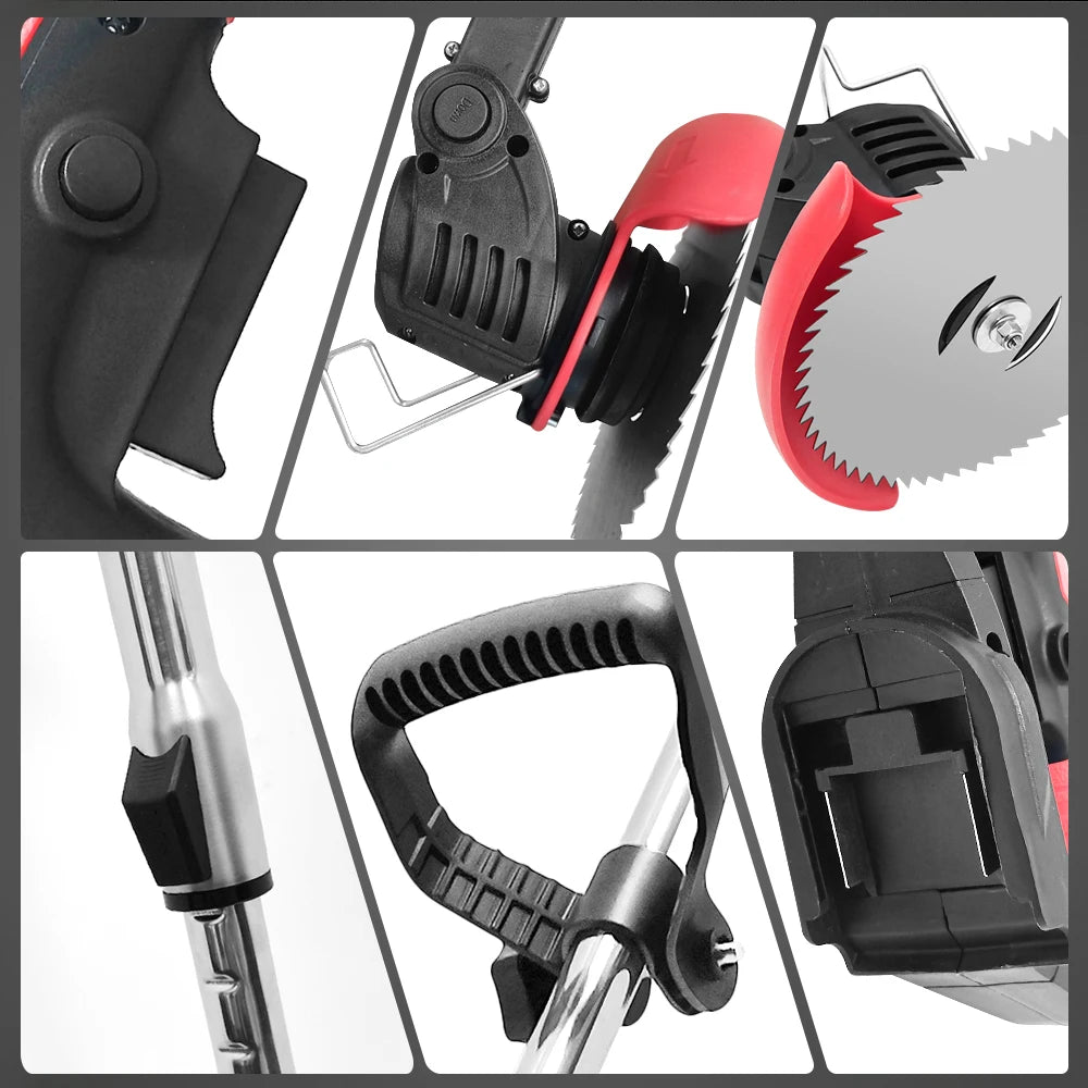 Makita Compatible 18V JV 1600W Rechargeable Lawn Mower Electric Cordless Grass Trimmer Manual Brush Cutter For Makita 21V Battery Gardening Tools