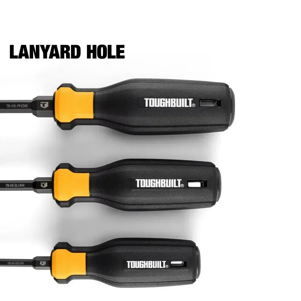 ToughBuilt 8pc Screwdriver Set – Grip, Torque, and Precision in Every Turn