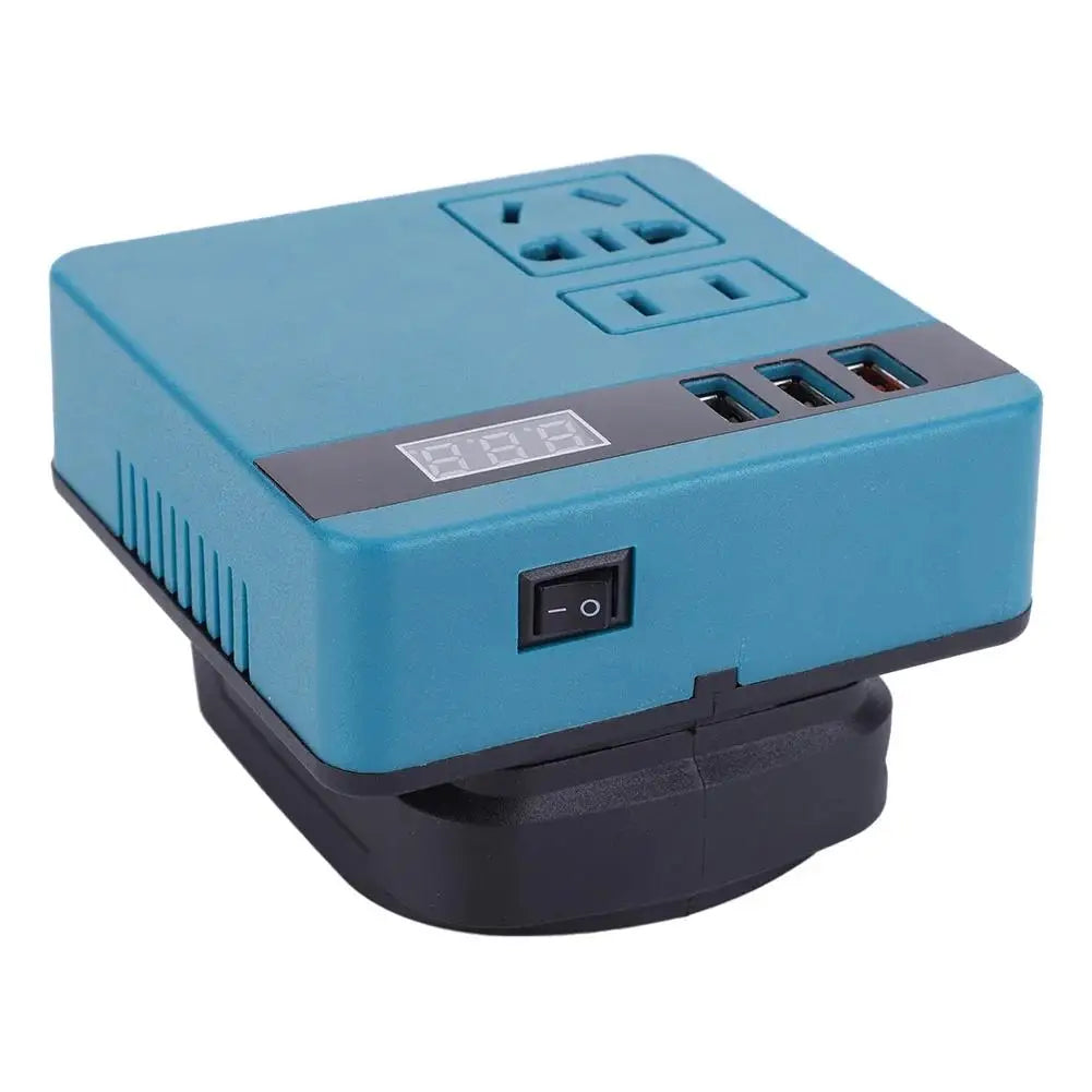 Makita Compatible Multi-Function Lithium Battery Inverter D C 18V To AC 220V Outdoor Work Inverter with Intelligent Fast Charging