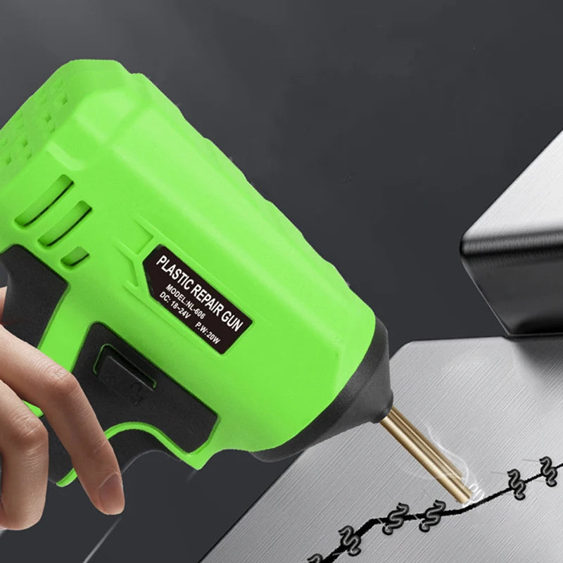 Makita Dewalt Milwaukee Bosch Black & Decker Compatible JV 18V Battery Cordless Welding Gun with 400PCs Staples Car Bumper Repair Tools