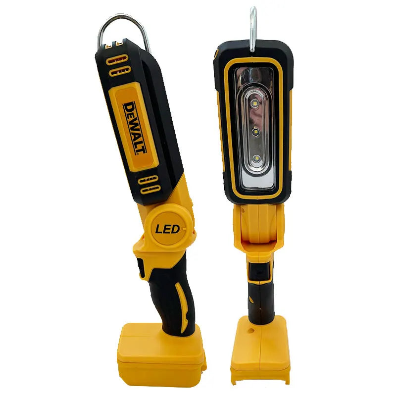 DEWALT 18V 20V max Lithium Battery 90 Degree Multifunctional Folding Work Light Portable Camping Light Emergency Flashlight Car Service