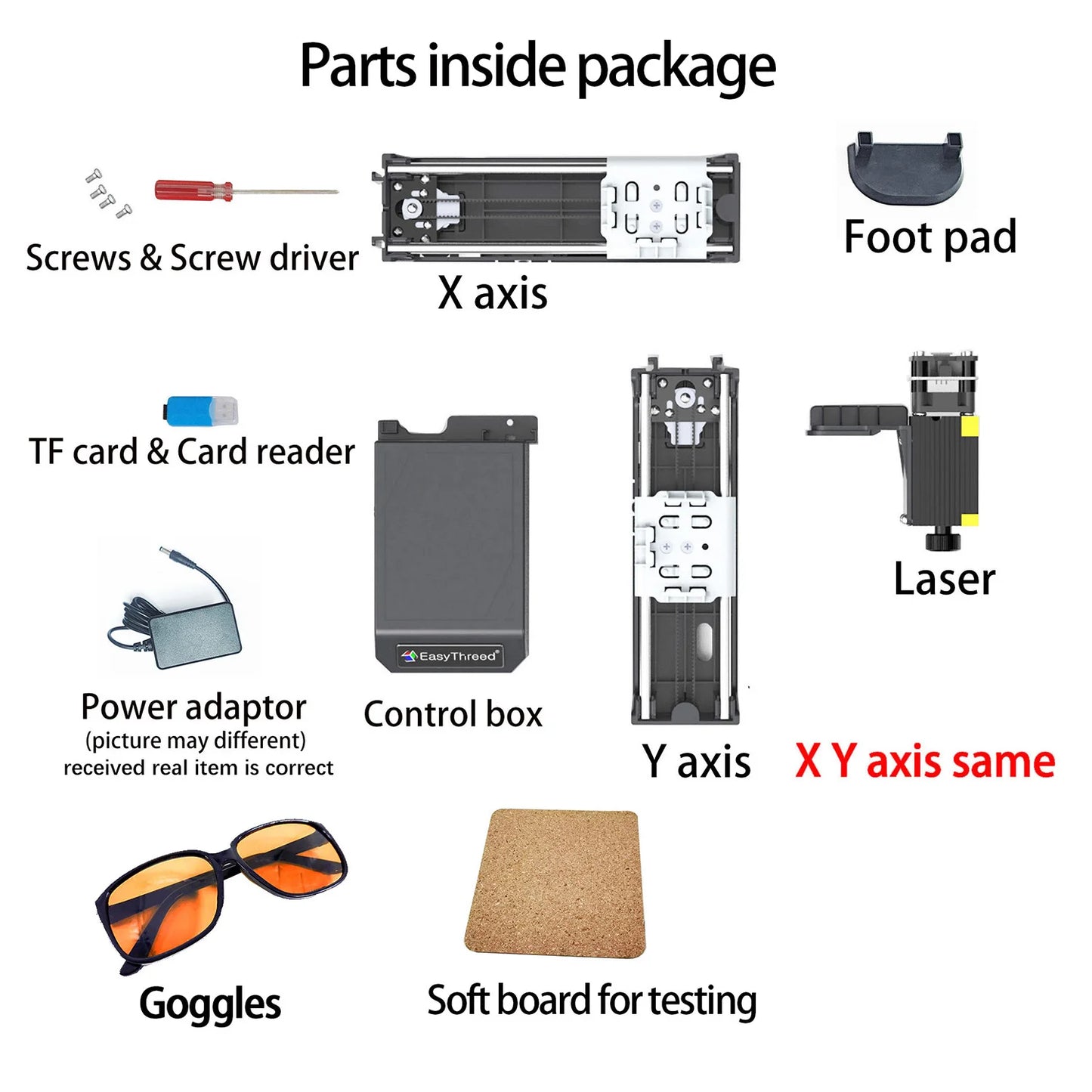 Easythreed JV Mini Portable Laser Engraver Diy Bluetooth Machine Painted Toy Tag Paper Leather Wooden Plastic Logo CNC Machine EU