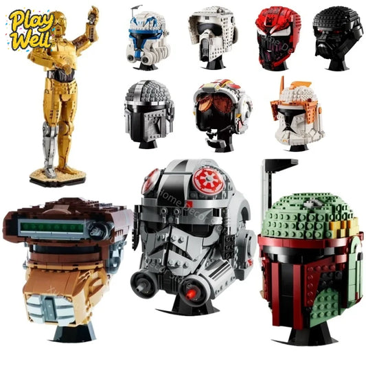 Star Wars JV 2025 Space War Captain Rex Star-Lord Clone Commander AT-AT Drive Helmet 75429 Building Blocks Desk Decoration Bricks Home Decor