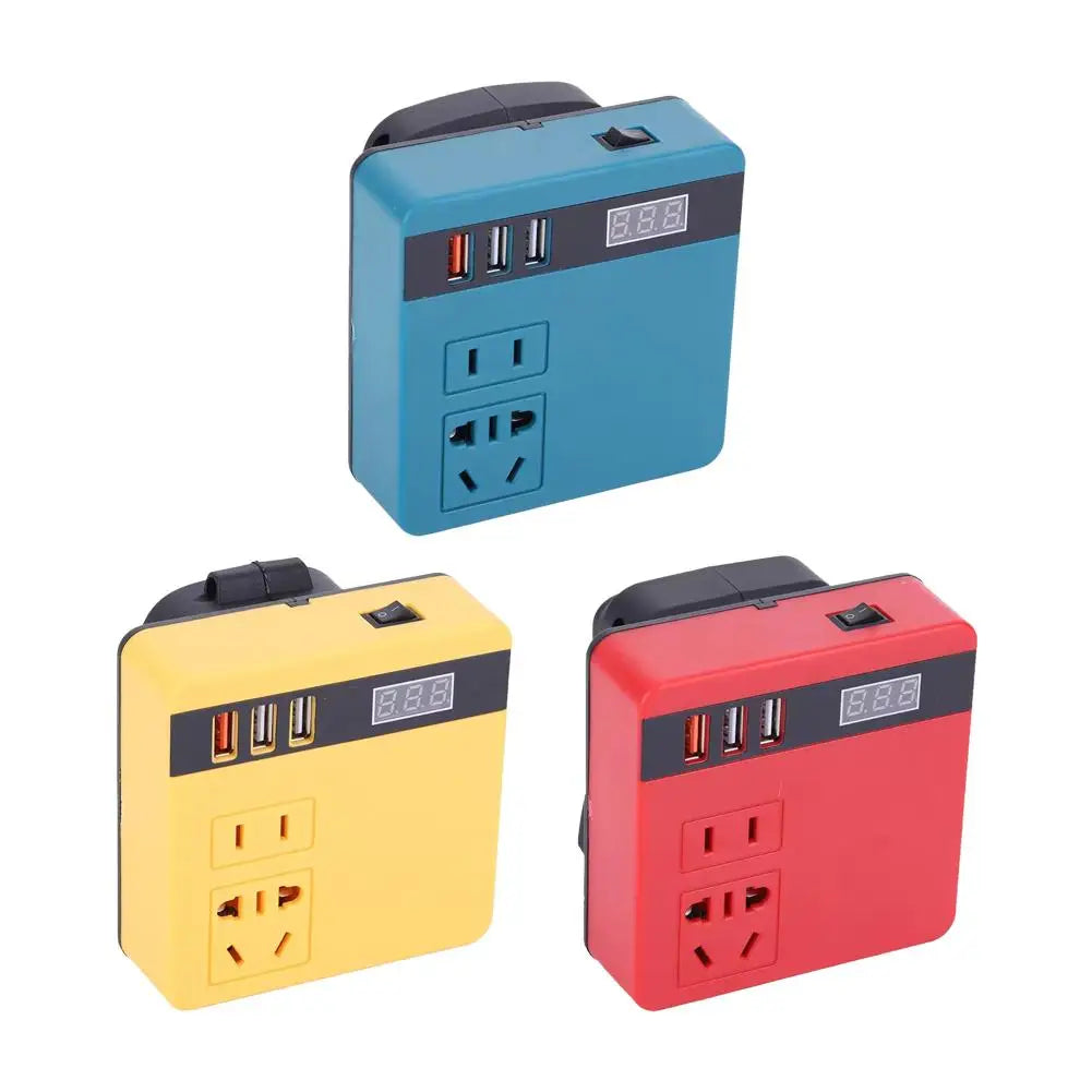 Makita Compatible Multi-Function Lithium Battery Inverter D C 18V To AC 220V Outdoor Work Inverter with Intelligent Fast Charging