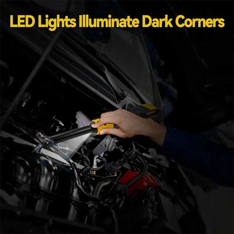 DeWalt Makita Milwaukee Compatible 18V 20V Max JV 3/8" Extended Cordless Ratchet Wrench , Electric Power Ratchet with LED Light For Makita/Dewalt/Milwaukee 18V Li-ion Battery