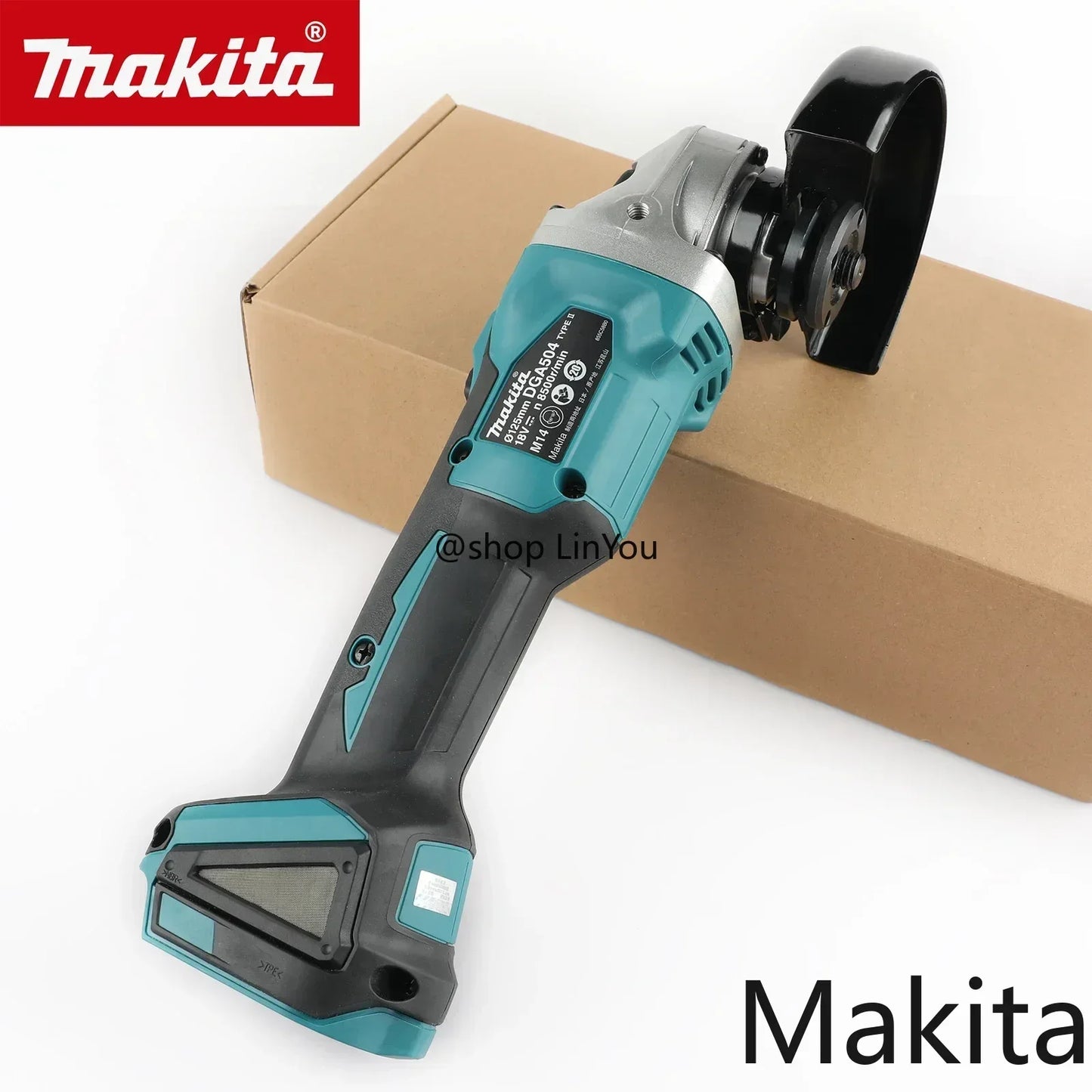 Makita DGA504 18V 125mm Brushless Lithium Battery Angle Grinder Rechargeable Cutting Machine Multi-functional All-in-one B