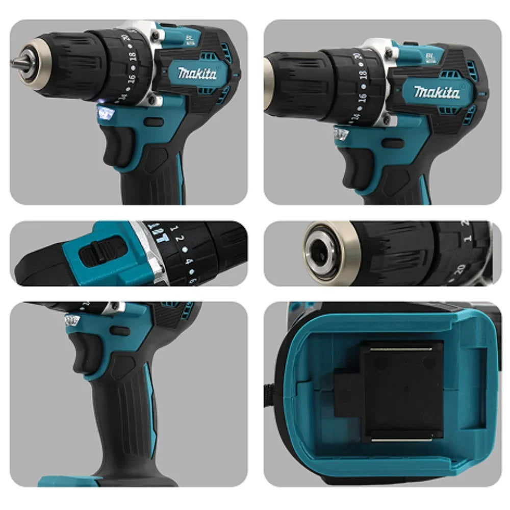 Makita Original 18V DDF487 Cordless Driver Drill Brushless Electric Impact Screwdriver Rechargeable Power Tool 18V