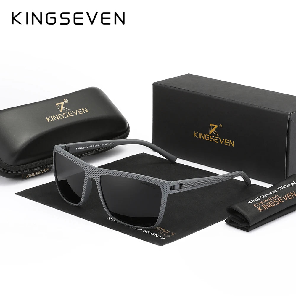 KINGSEVEN JV New Polarized Sunglasses Women Driving Classic Square Frame Sun Glasses sunglasses for Men Outdoor Travel 755