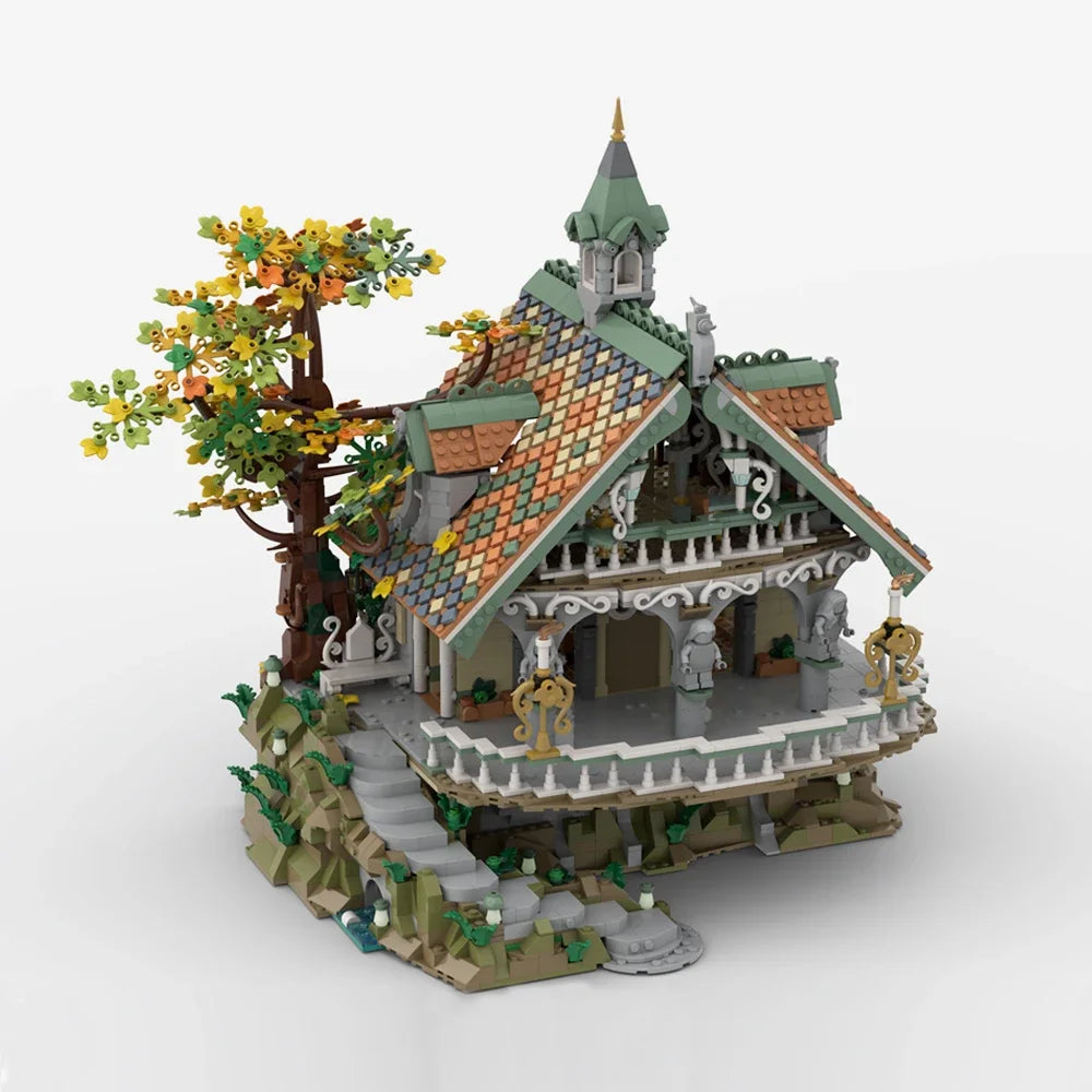 Lord of the Rings JV NEW 3660PCS The Rings Movie The Last Homely House model DIY creative ideas child Toy Assembly Puzzle Birthday Gift MOC-10315