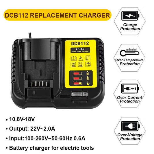 DeWalt Compatible DCB112 18V battery charger- single port
