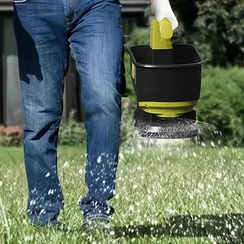 Makita Compatible 18V JV seed Spreader Handheld 5.5L Hopper for Lawn Grass Seed Fertilizer Rock Salt Ice Melt Year-Round Tool Makita 18v Battery