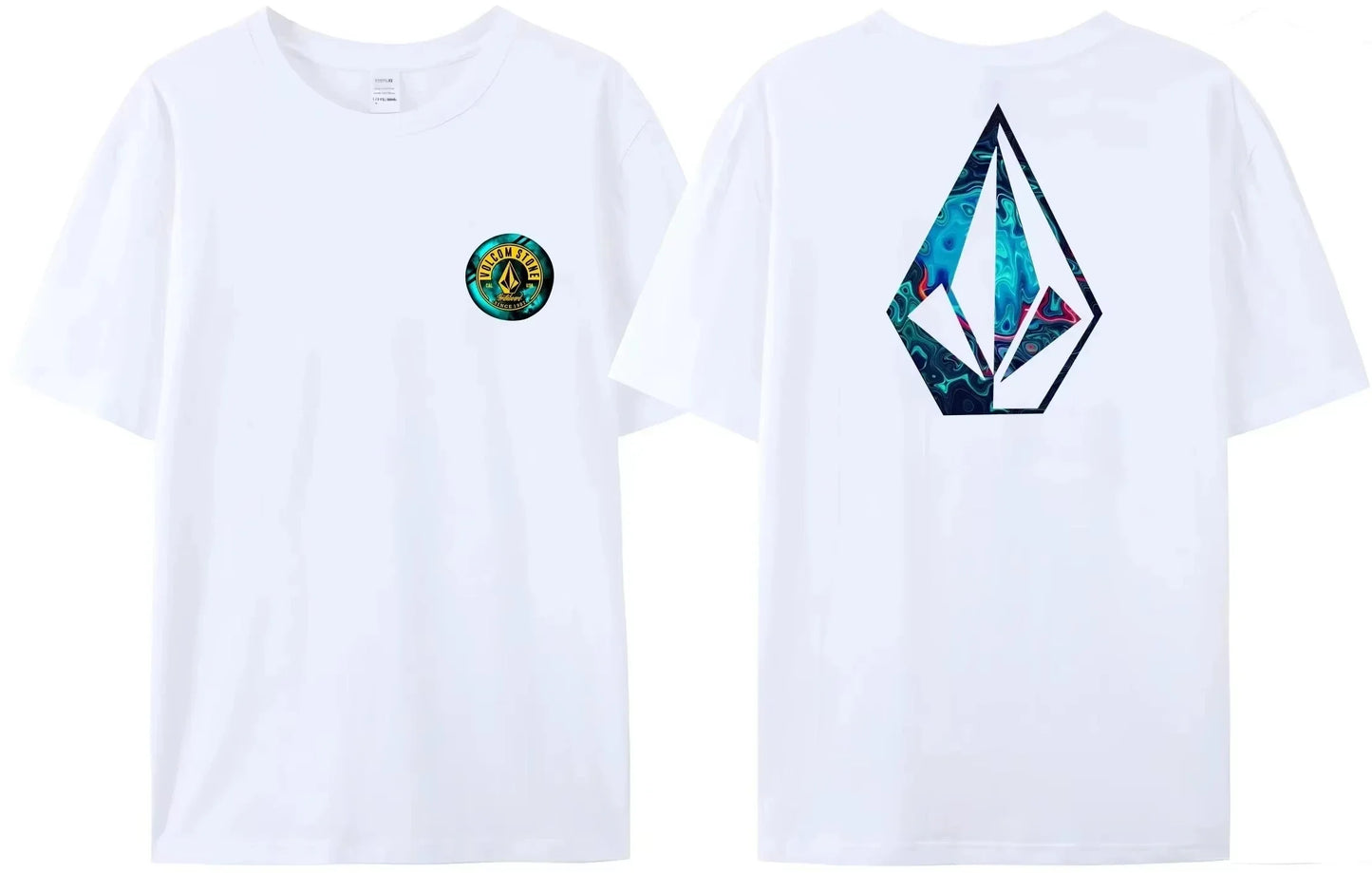 Volcom JV 2025 new Volcom obsidian asbestos short sleeve T-shirt top Summer loose T-shirt breathable fashion high quality large size