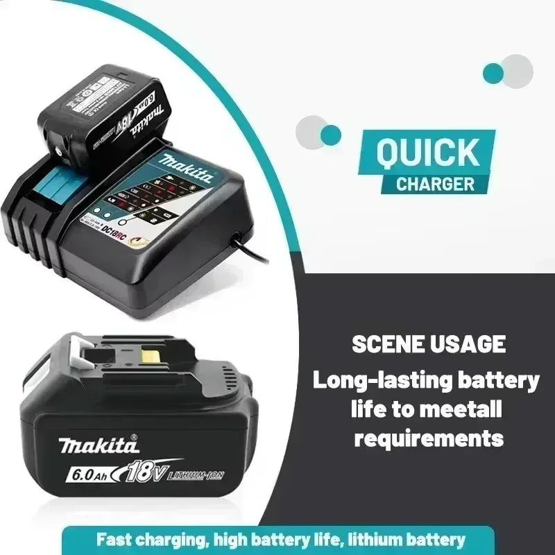 Genuine Makita BL1860 18V 6AH TBW Battery Power Tools Li-ion Replacement LXT BL1850 BL1840 for 18V Screwdriver with BMS TPCELL 18V
