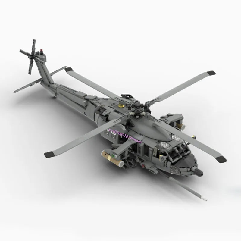 Black hawk JV NEW 1547PCS WW2 Military MOC US MH-60L Black Hawk helicopter Model DIY creative ideas Fighter Plane ChildToy AssemblyPuzzle Gift