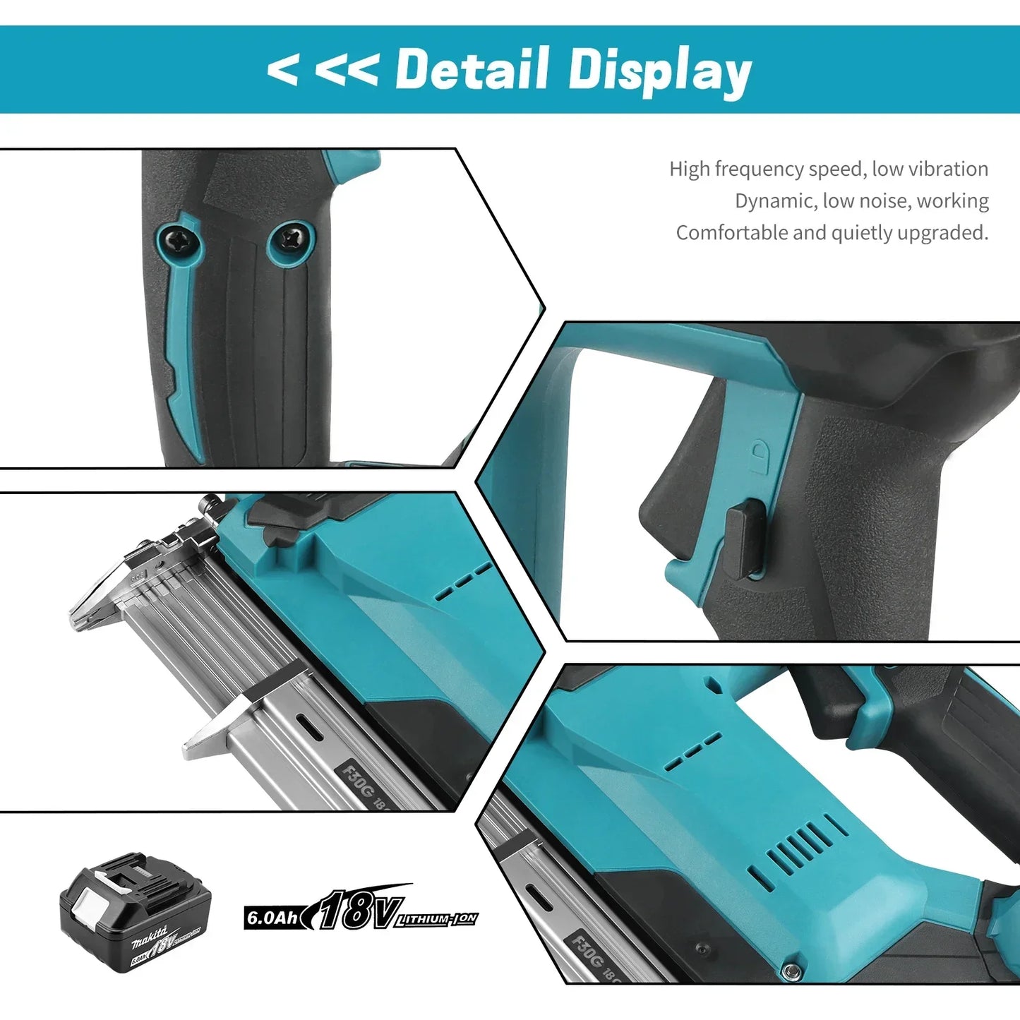 Makita 18V 10-30mm Nail Gun