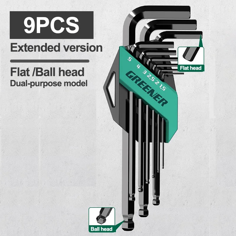 Greener 9-Piece Hex Key Set