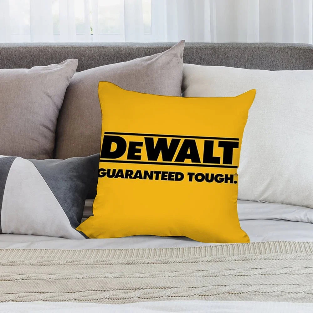 DeWalt Pillow Case Short Plush Sofa Decorative Gift Home Double-sided Printing Cushion