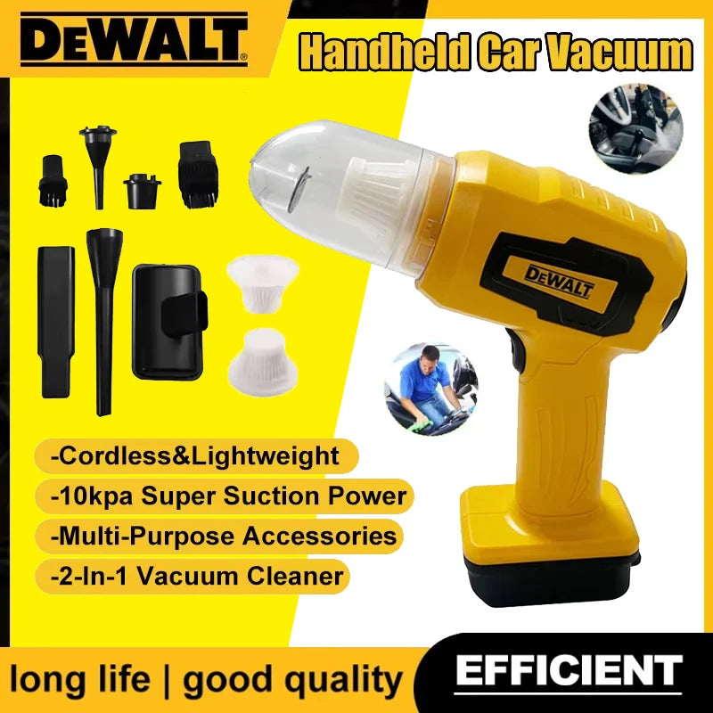 DEWALT 18V 20V Max Handheld Car Vacuum Cleaner 10Kpa Cordless Dust Collect Machine Andair Blower Power Tool 18V 20V Battery