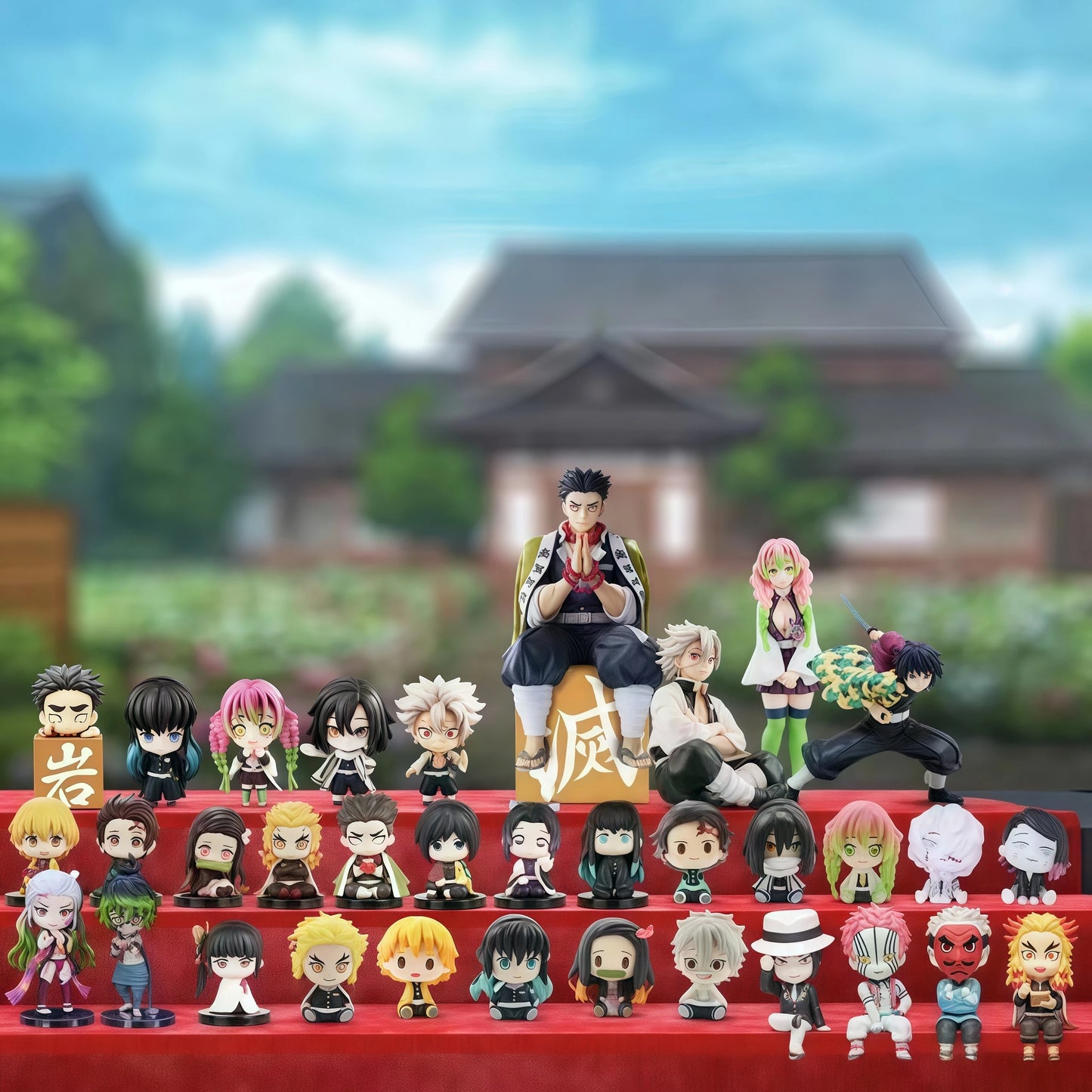 Demon Slayer Advent Calendar JV Cartoon Action Figure Christmas Countdown Calendar 2D Anime PVC Peripheral Children's Toy Gift