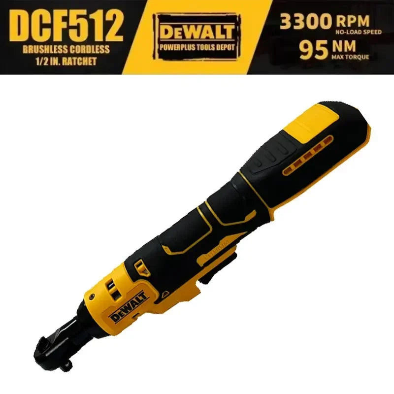 Dewalt 18V 20V Max DCF512 1/2 Inch Brushless Ratchet Right Angle Wrench LED Cordless Driver Variable Speed Power Wrench 20V Power Tools
