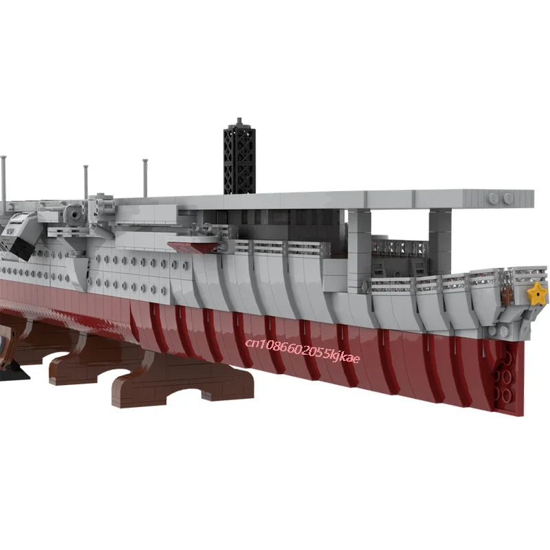 Zuiho JV 3626PCS WW2 Military MOC Zuiho light aircraft carrier warship Model DIY creative ideas high-tech Child Toy Assembly Puzzle Gift
