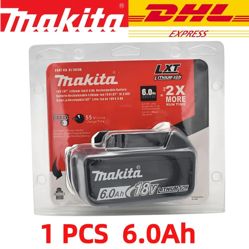 Original Makita 18V 6.0Ah Battery TBW