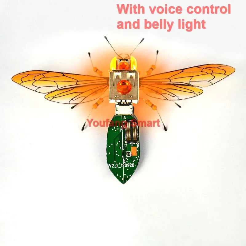 Robot JV STEAM DIY Robotic Insects Science Invention Electronic Animal for School Competition Non-soldered DIY Kit Stem Toys Robot Animal