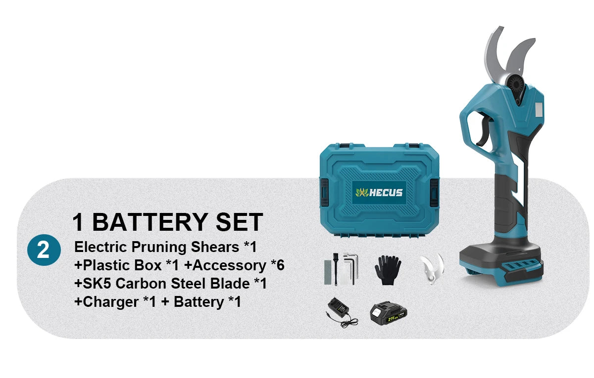 Makita Compatible 189V JV Gisam 40mm Brushless Electric Pruner Shear 2Gear Cordless Fruit Tree Bonsai Pruning Electric Scissors For Makita 18V Battery Pin