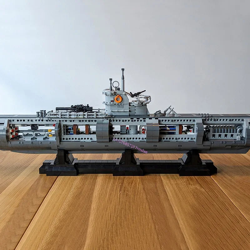 U-Boat JV 4565PCS WW2 Military MOC 1:55 Scale German VII U-boats Model diy creative ideas warship Child Toy Assembly Puzzle Birthday Gift