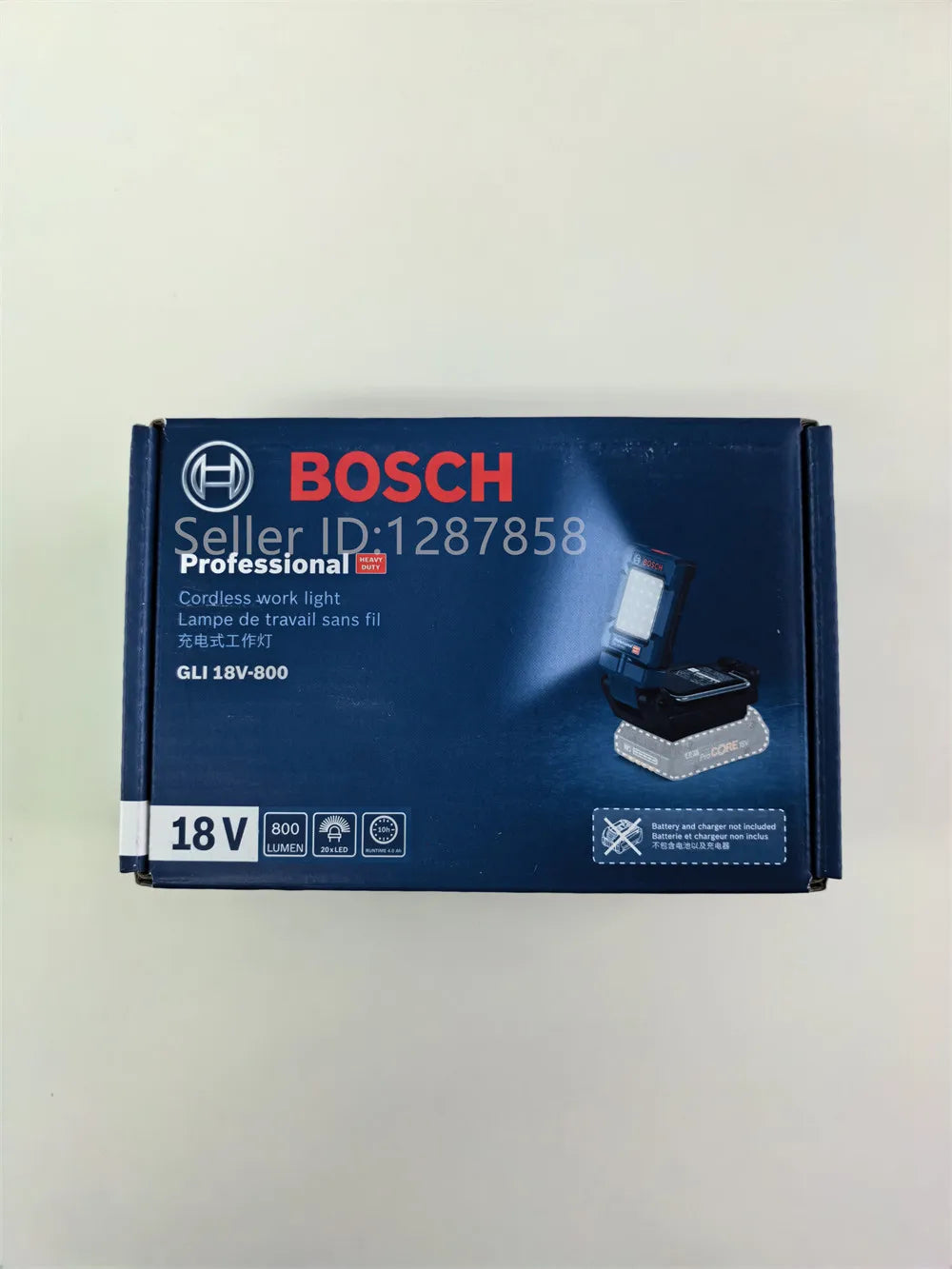 Bosch GLI18V-800 18V Lithium Battery Lamp Handheld 800 lumens Light 3 levels of brightness adjustment (without battery)