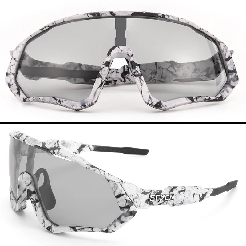 SCVCN JV UV400 Sport Cycling Glasses Road Sunglasses Bicycle Eyewear Mountain Bike MTB Cycl Goggles running glasses