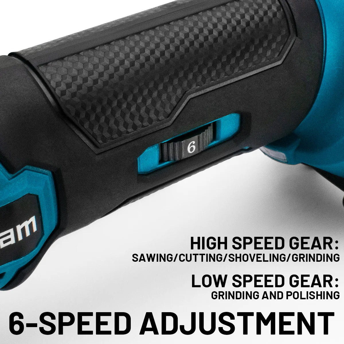 Makita Compatible 18V Gisam 20000OPM Brushless Oscillating Multi Tools Function Tool 6Gears Electric Saw Trimmer Shovel for Makita 18V Battery Pin