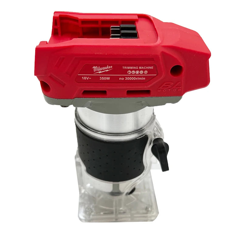 Milwaukee 18V Brushless Electric Trimmer 800W 30000RPM Cordless Compact Router 5-Speeds Woodworking Trimming Machine For 18V Battery