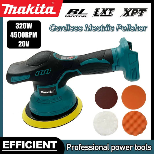 Makita 18V Cordless Car Polisher – 8-Speed Buffing Beast
