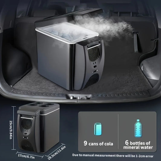 Car Refrigerator 6L Mini Fridge Portable Freezer 12V DC Refrigerator Plug In Cooler Refrige 6L Thermoelectric Cooler