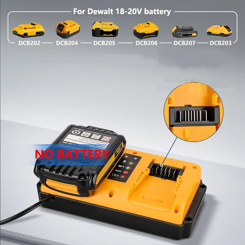 DeWalt compatible Dual Ports Charger 18V-20V